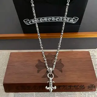 Chrome Hearts Classic Vintage Newt Necklace Scout Flower Pendant