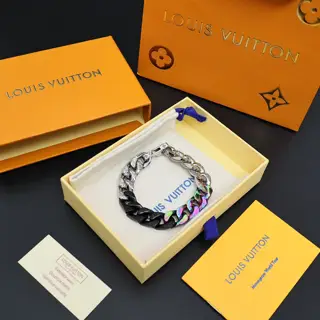 Louis Vuitton colorful lobster clasp bracelet
