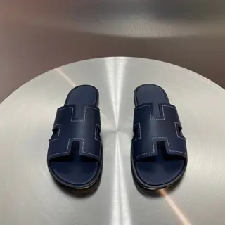 Hermès Classic H Slippers ~ High-end men’s sandals• beach shoes slippers ~ counter