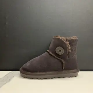 UGG mahogany buckle children’s snow boots