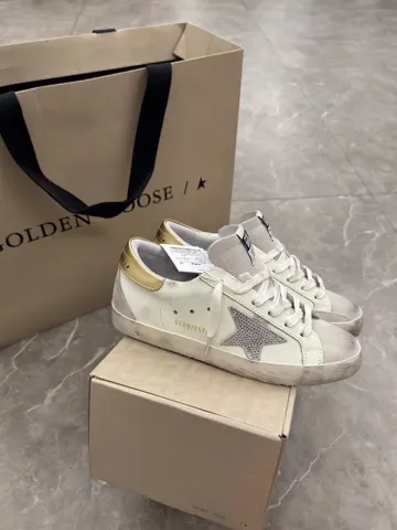 Golden Goose Silver Tail Pony Hair Star Couple Style Shoes