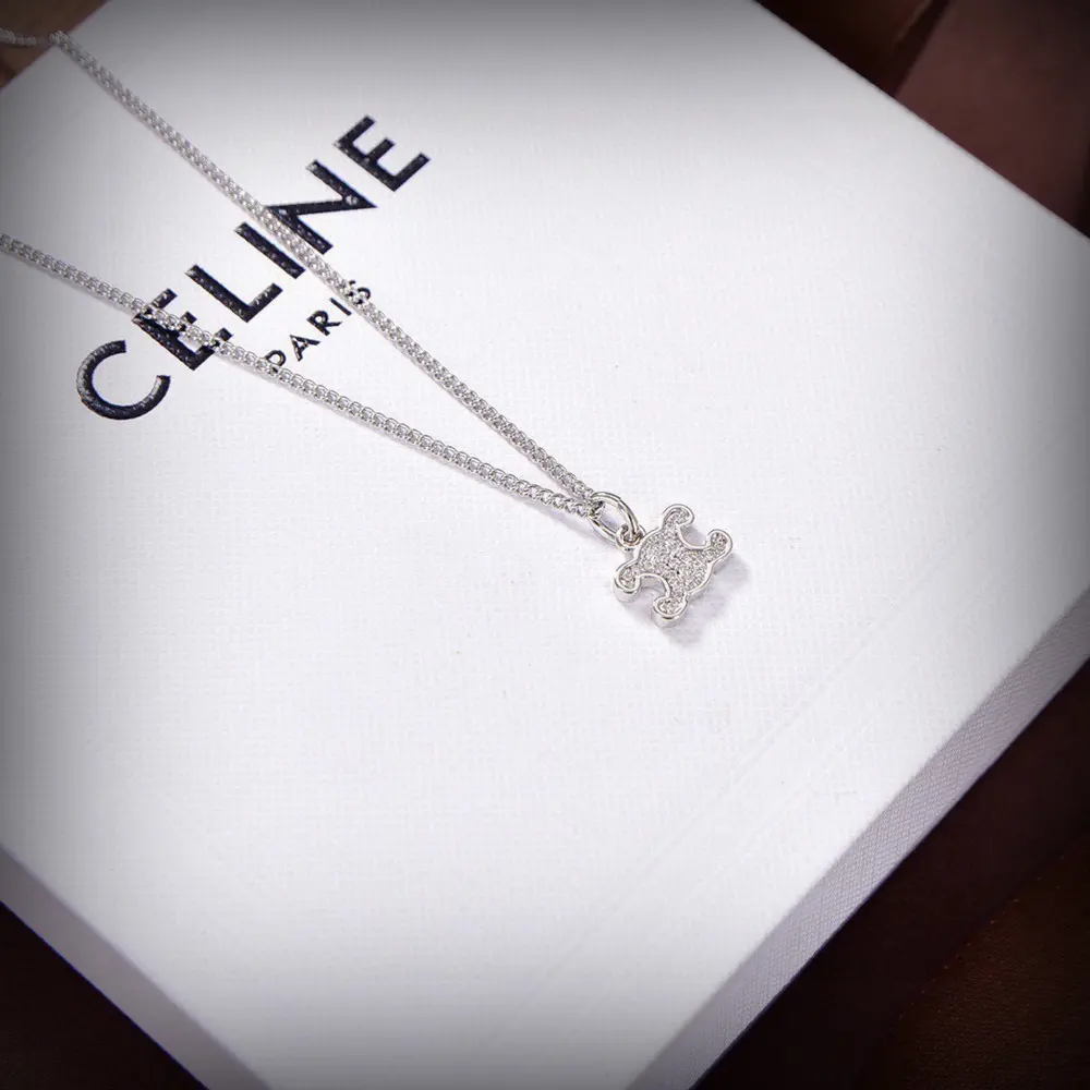 Celine silver necklace set