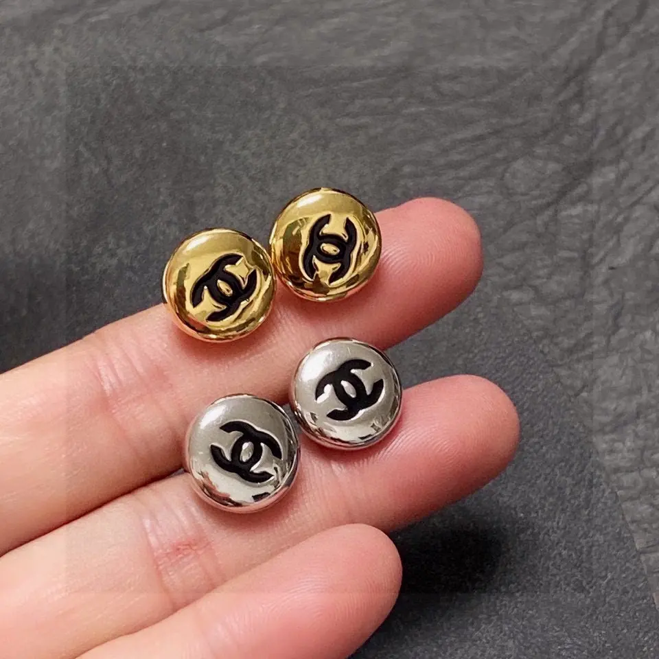 Chanel Small Gold Bean Earrings