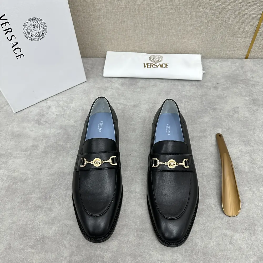 Versace men’s business leather shoes