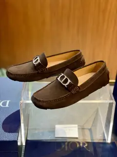 The DIOR Odeon loafers continue the classic dress shoe silhouette with a more elegant