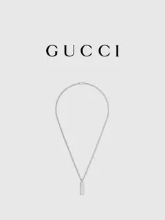 Gucci Twill Interlocking G Necklace