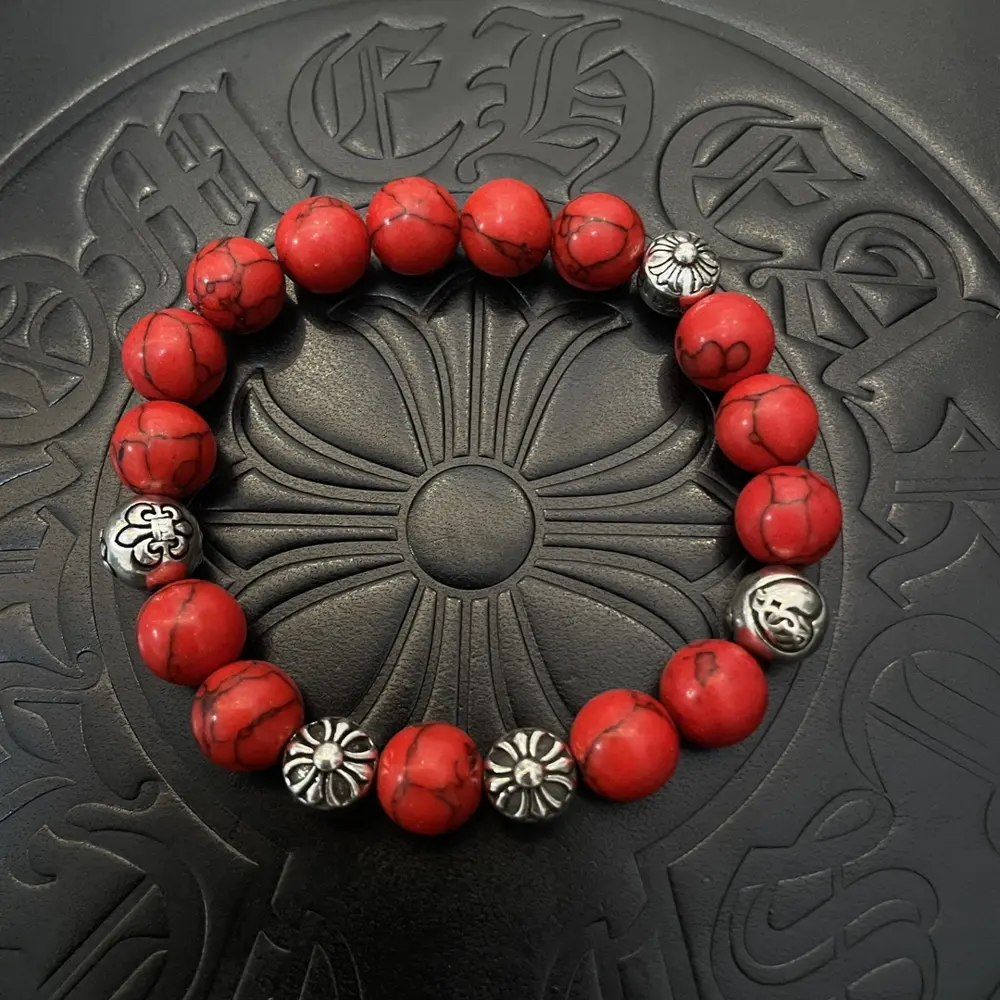 Chrome Hearts classic retro multi-element turquoise bracelet