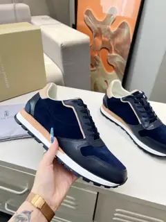 Brunello Cucinelli’s top-of-the-line classic casual men’s sports shoes for all seasons are