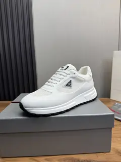Prada men’s shoes shipped Official website sync⬆ Original flying woven cowhide fabric +