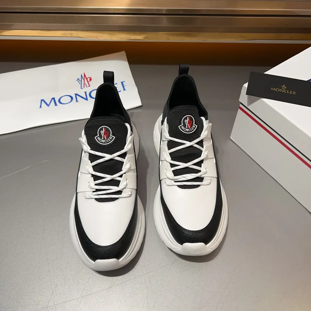 Moncler lace-up casual sports shoes are comfortable and non-slip. They