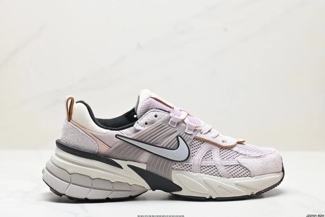 Nike Wmns V2K Runtekk Low “White Grey Pink” Retro Trend Series Future Retro Daddy Style FN6703-001