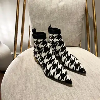 Balmain autumn and winter new knitted elastic boots