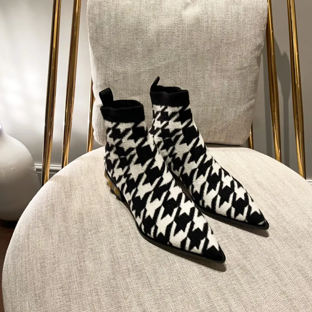 Balmain autumn and winter new knitted elastic boots