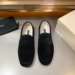 Dolce & Gabbana New Florio series soft suede moccasins