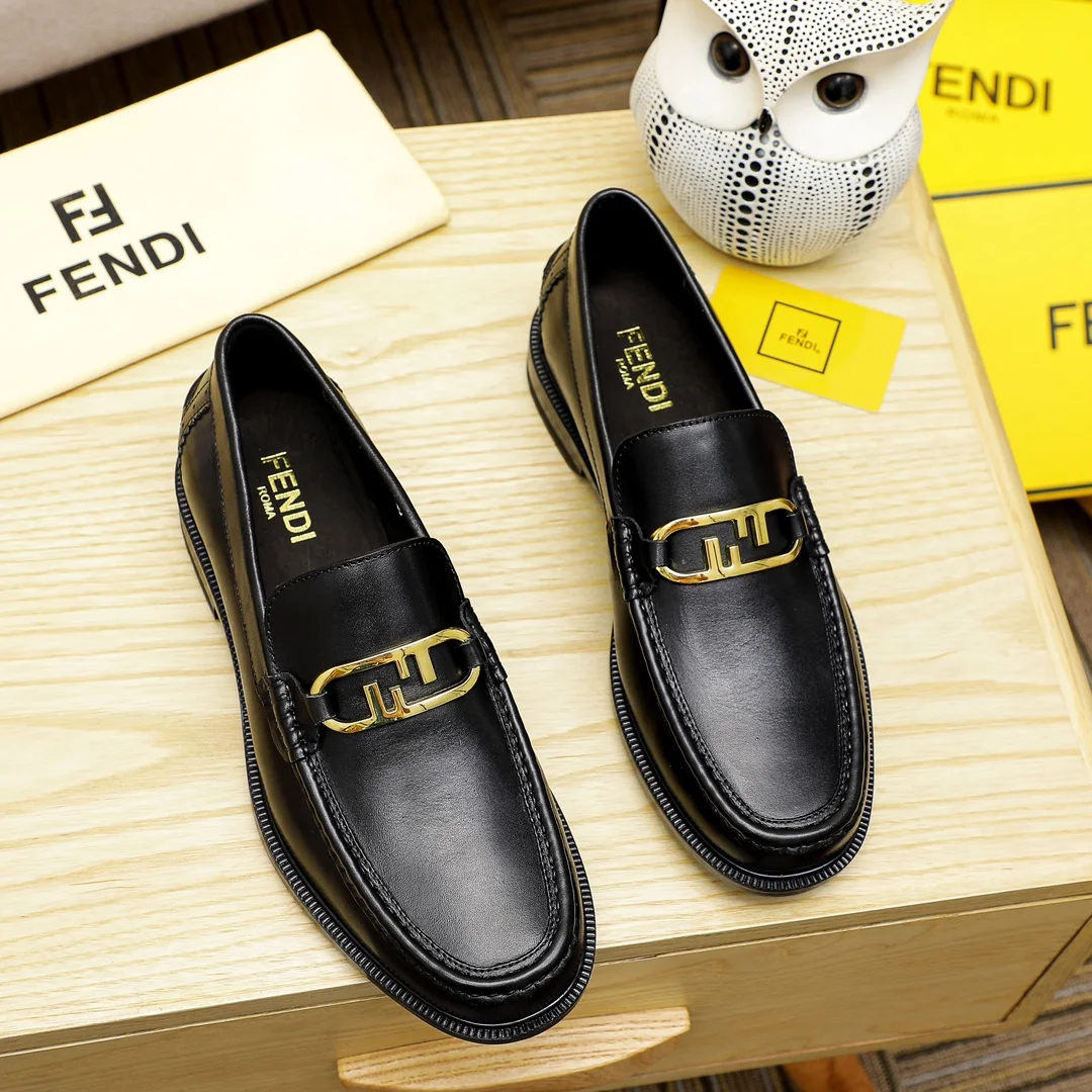 Fendi men’s formal leather shoes Classic series not to be missed The first layer