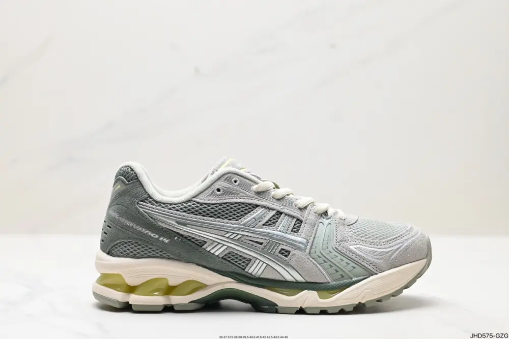 ASICS breathable mesh upper with some synthetic leather material uses the new AHAR+ rubber 1201A161-200