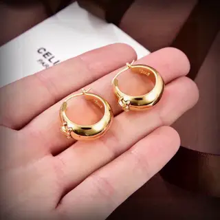 Celine Arc de Triomphe oil drop earrings