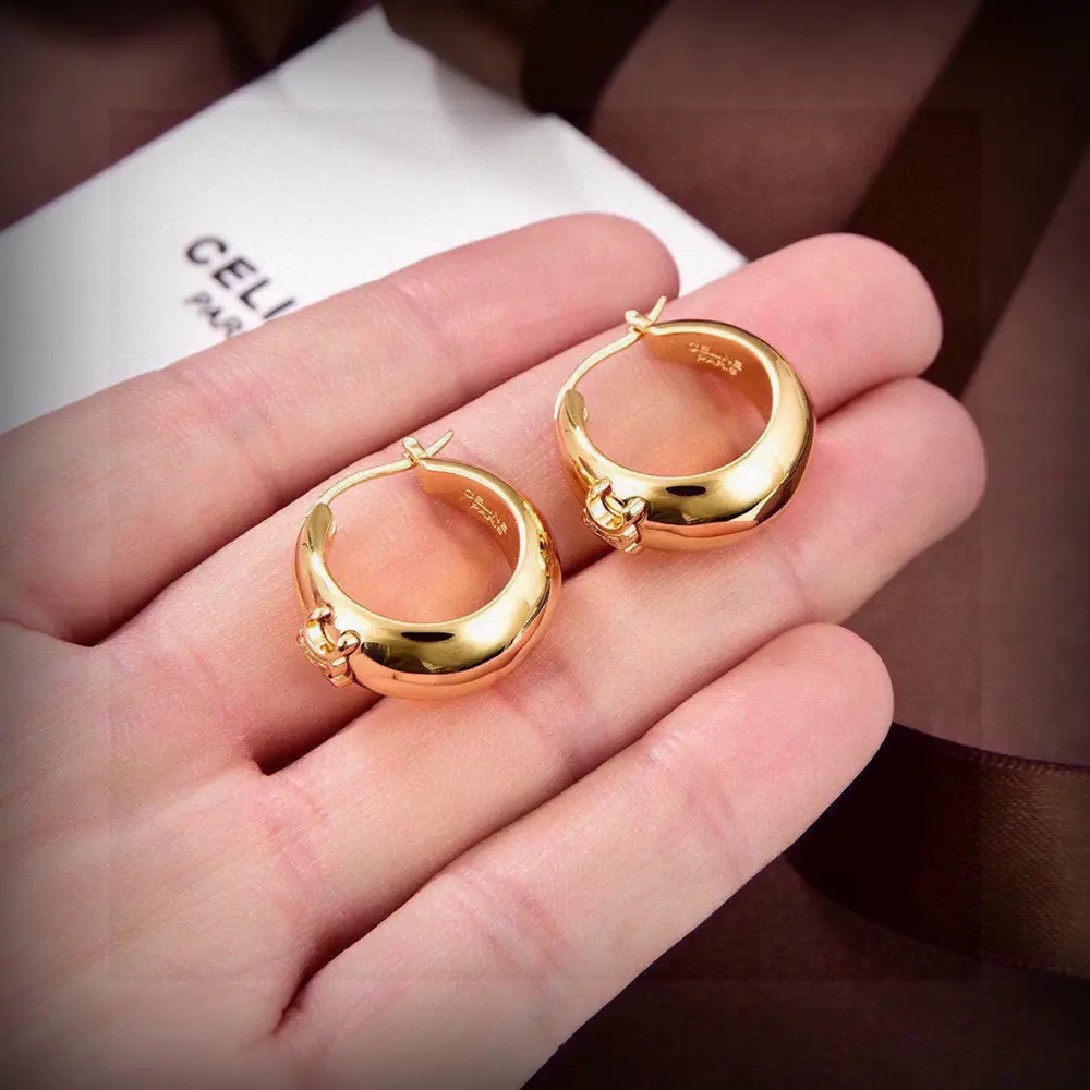 Celine Arc de Triomphe oil drop earrings