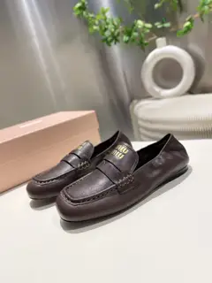 Miu Miu Miu 2025 Spring/Summer new slip-on Mary Jane ballet shoes