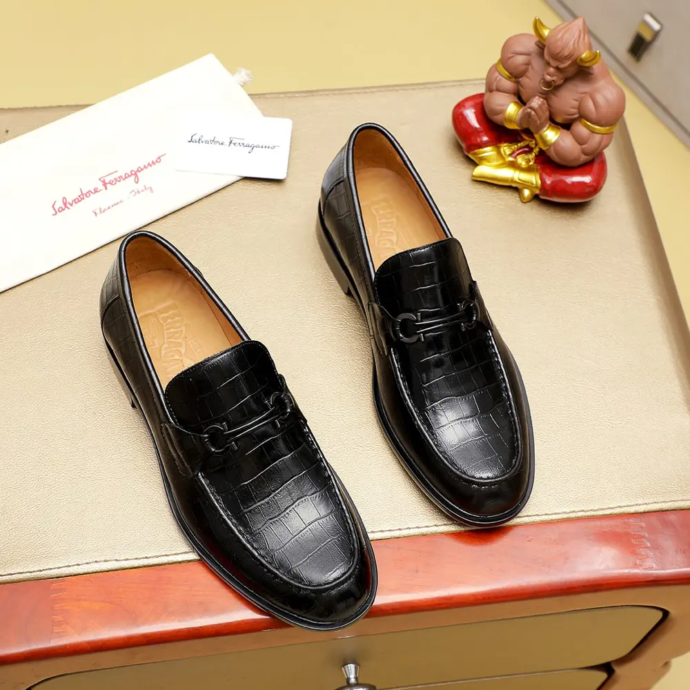 Salvatore Ferragamo casual slip-on shoes Official website original 1:1 mold