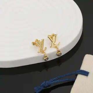 Louis Vuitton letter earrings