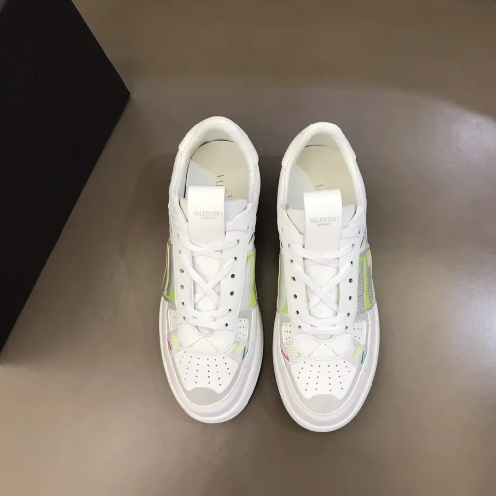 Valentino calfskin lace-up sneakers