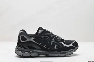 ASICS GEL-NYC 2055 breathable mesh upper with some synthetic leather material. Adopts new 1201A789-020