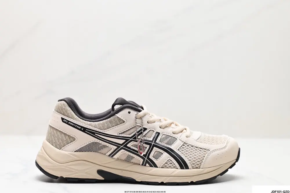 ASICS breathable mesh upper with some synthetic leather material