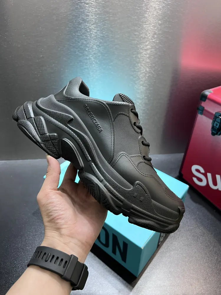 Balenciaga Triple s Molded Rubber One-piece Molded Sneakers for Men