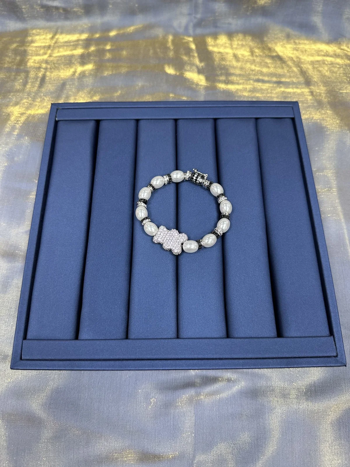 Apm monaco XL Mood Yummy black and white pearl bracelet personalized couple gift