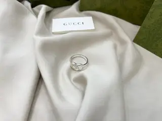 Gucci Love Heart Double G Ring
