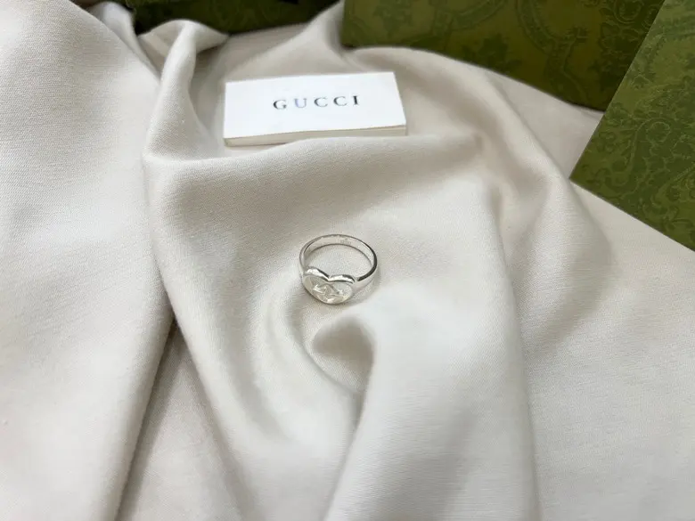 Gucci Love Heart Double G Ring