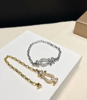 FRED yellow gold bracelet with diamonds