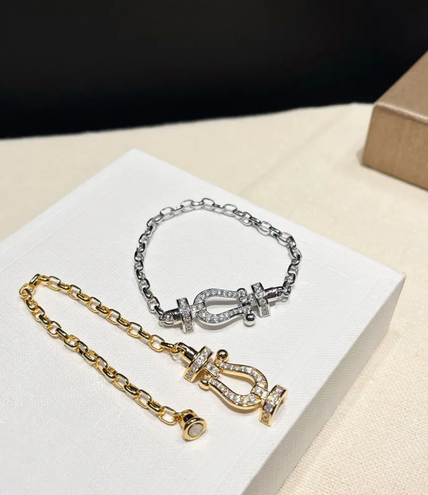 FRED yellow gold bracelet with diamonds