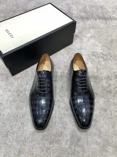 GUCCI Classic Oxford Men’s Business Formal Leather Shoes Classic Style Ultimate Art The