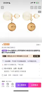 Dior new style Dior new letter earrings loved by top brands. The metal texture