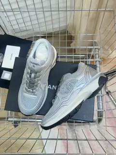 Chanel Spring Vacation Series Latest Casual Sports Shoes Silver