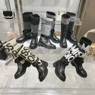 Dior color matching autumn and winter new boots