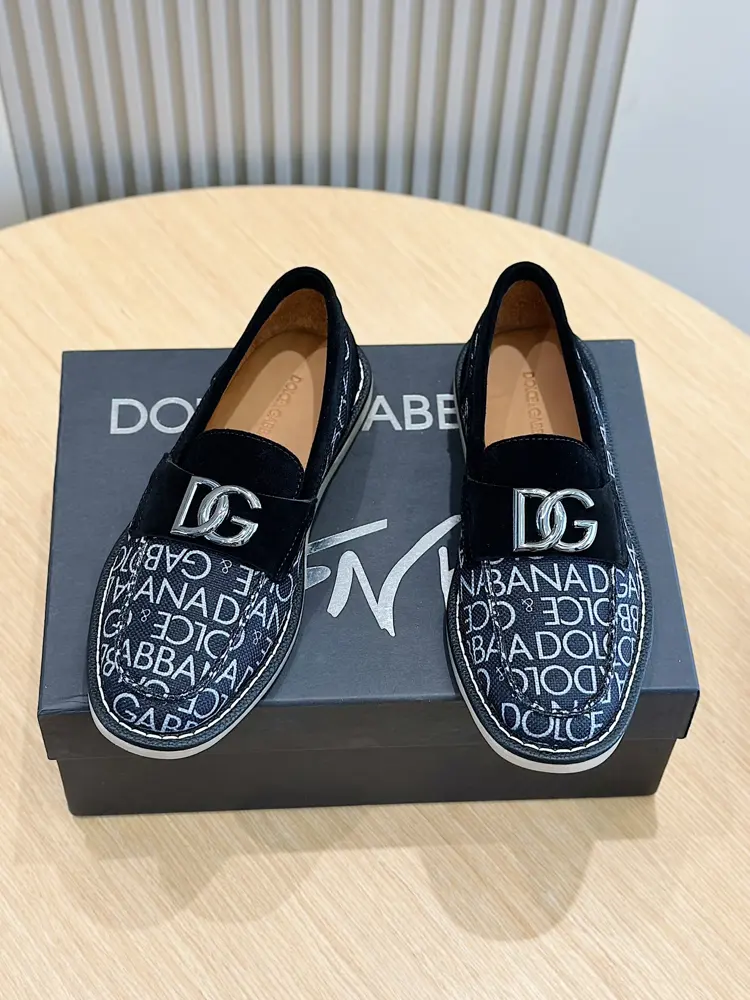 Dolce & Gabbana New Florio series soft suede moccasins