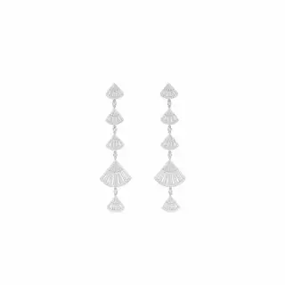 Apm monaco five small fan long earrings
