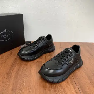 Prada new men’s leather thick-soled casual sneakers