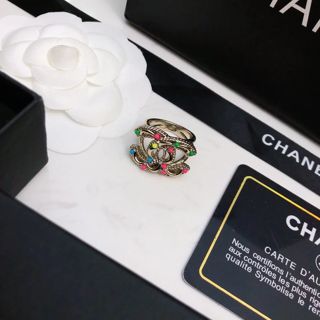 Chanel classic double C ring