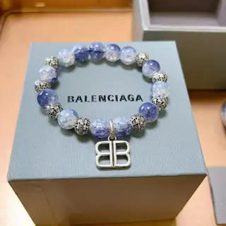 Balenciaga natural amethyst burst bead bracelet