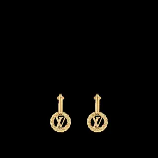 Louis Vuitton letter earrings