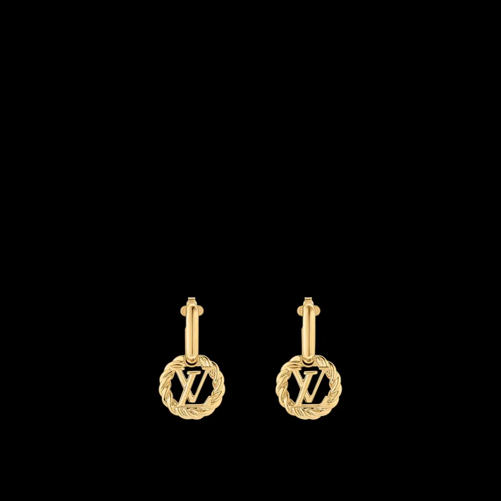 Louis Vuitton letter earrings