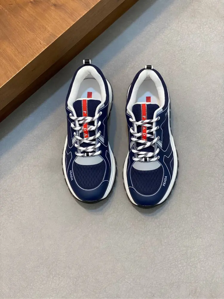 Prada Men’s Leather Casual Sports Shoes