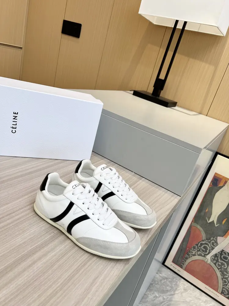 Celine 2024 Spring and Summer New Forrest Gump Casual Shoes White Shoes