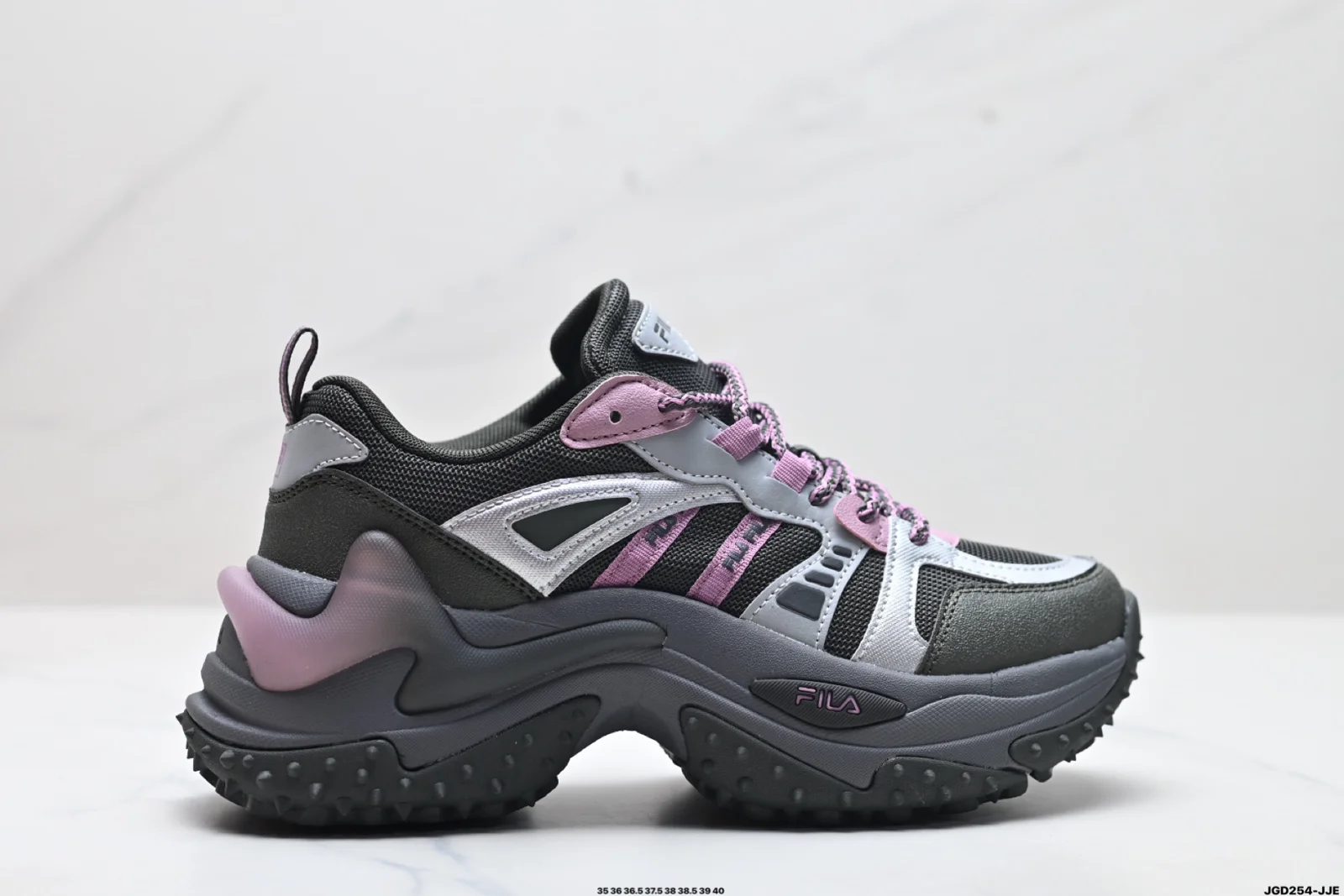 Fila Fishbone 3.0 Mesh Leather Comfortable and Versatile Thick-soled Low-top Comfortable F12W442104FBS