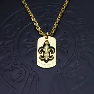 Chrome Hearts handmade craftsmanship Gold classic best-selling necklace