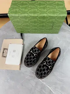 Gucci Double GG Grooved Thick-soled Loafers. Original 1:1 creation. Superb quality